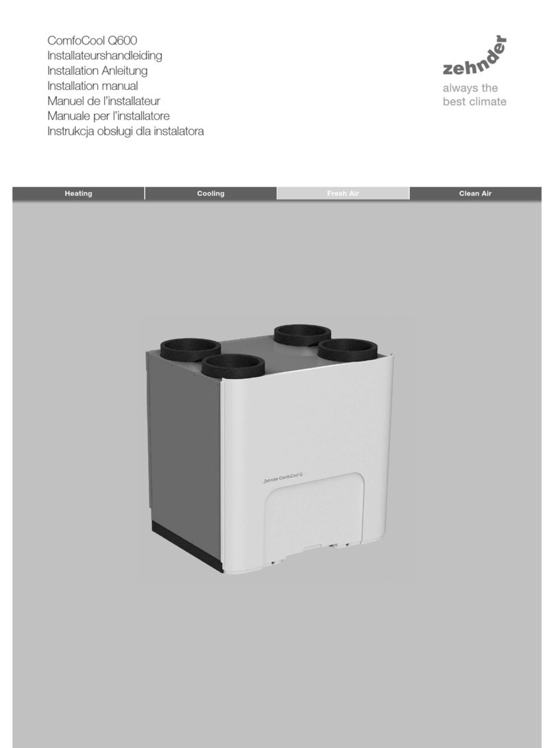 Zehnder Rittling ComfoCool Q600 User manual