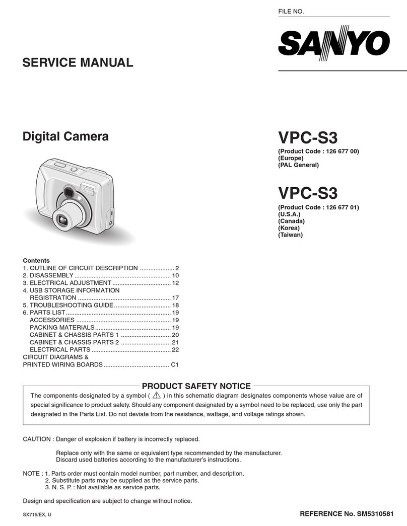 Sanyo Xacti VPC-S3 User manual Sanyo Xacti VPC-S3 User manual