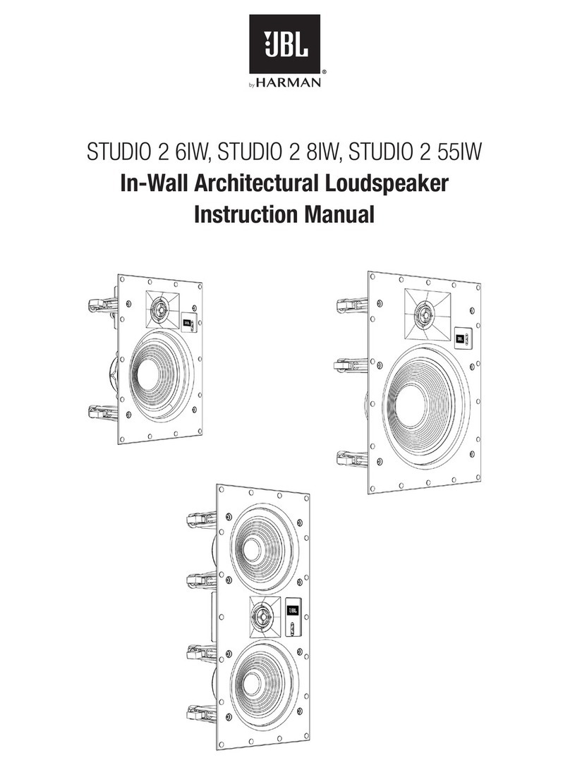 JBL STUDIO 2 6IW instruction manual