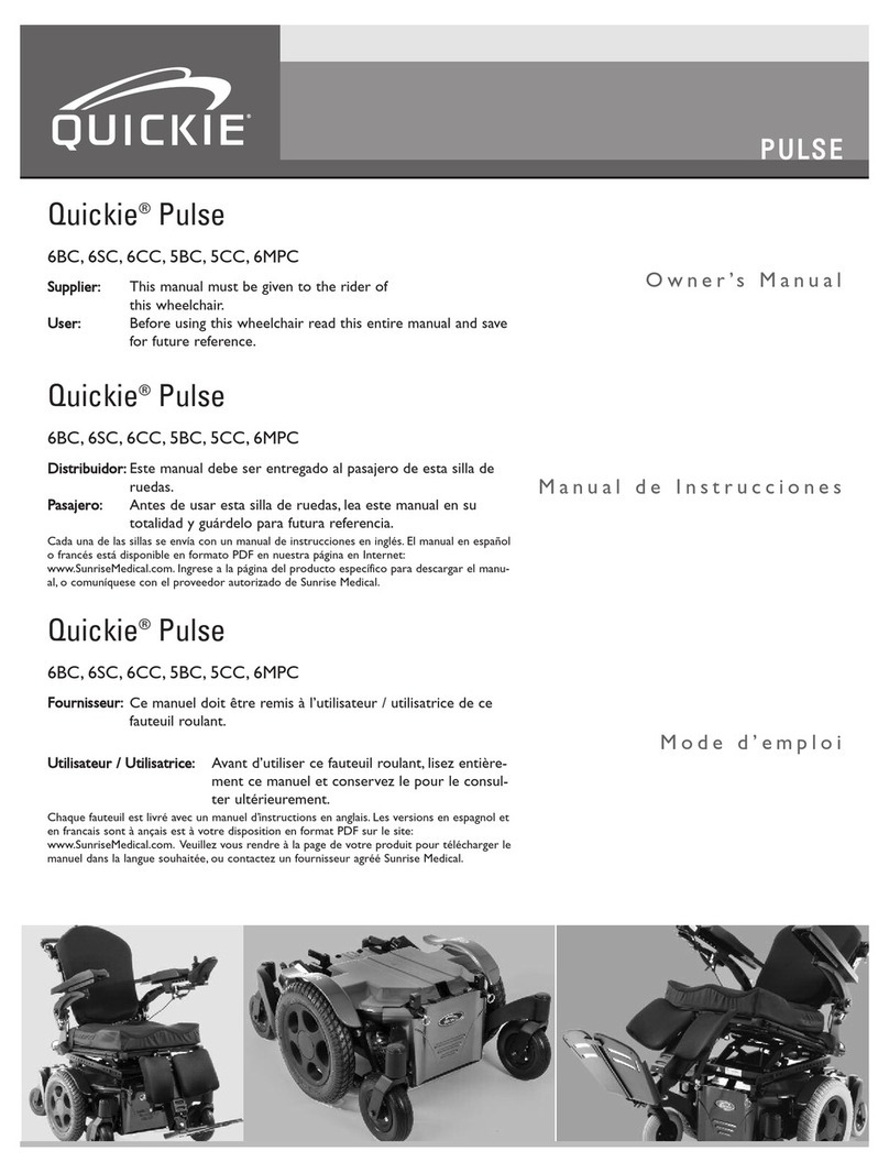 Quickie Pulse 6BC User manual