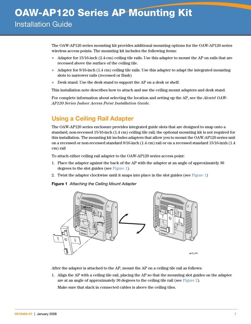 Alcatel-Lucent OAW-AP120 Series installation guide Alcatel-Lucent OAW-AP120 Series installation guide