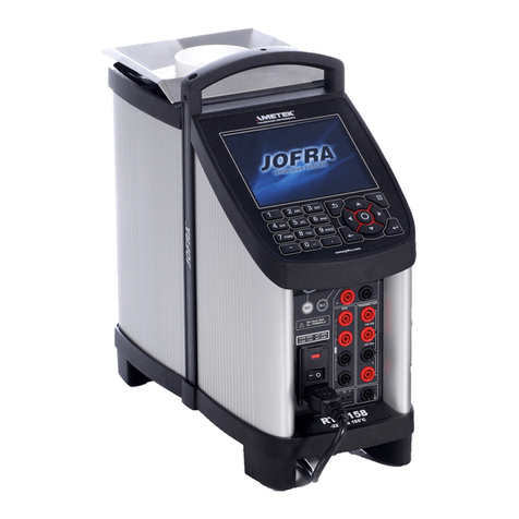 Ametek JOFRA RTC-156 A User manual