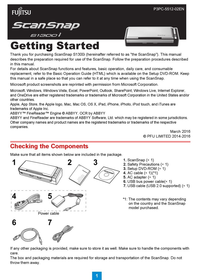 Fujitsu ScanSnap S1300i User manual