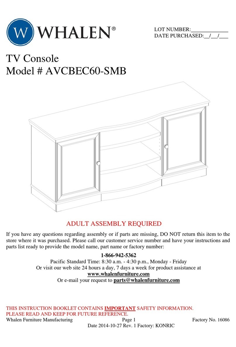 Whalen AVCBEC60-SMB User manual Whalen AVCBEC60-SMB User manual