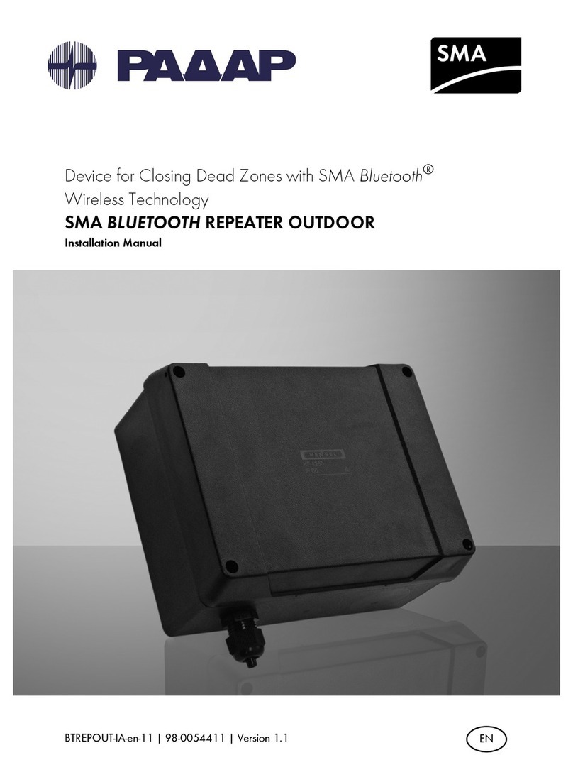 SMA Solar Technology BTREP-OUT.GR1 User manual