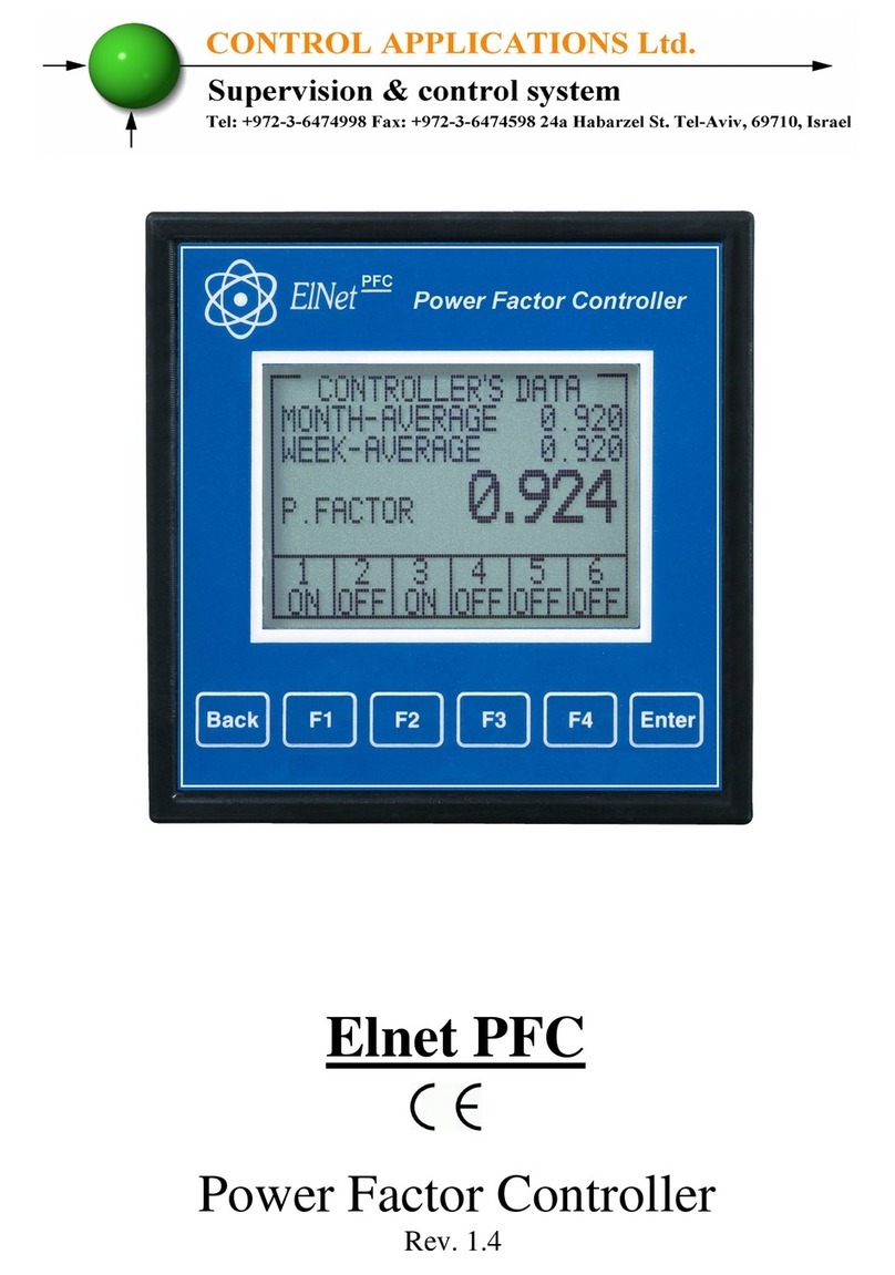 Control Applications Elnet PFC user manual Control Applications Elnet PFC user manual