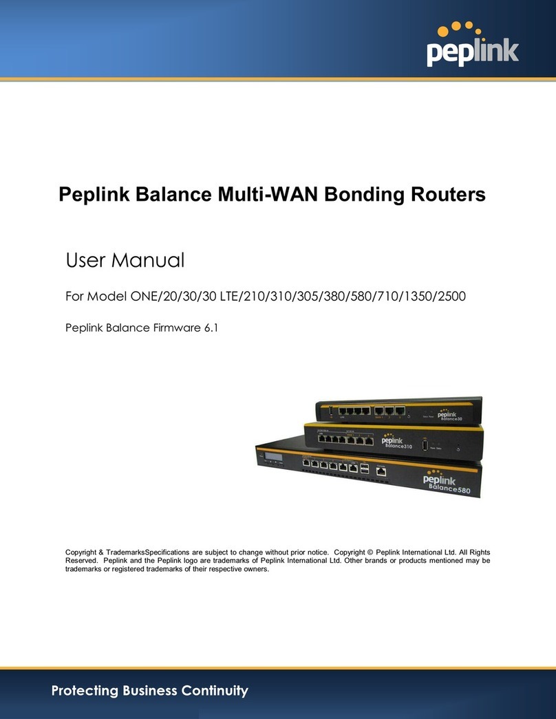peplink ONE User manual peplink ONE User manual