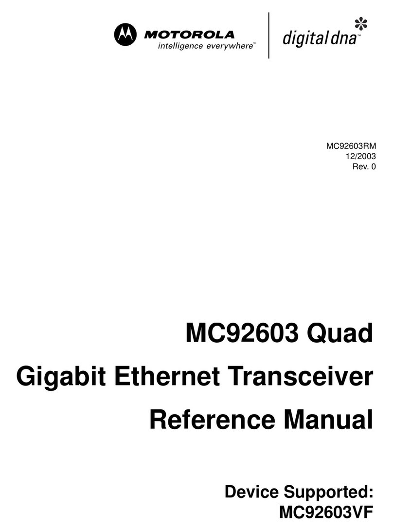 Motorola MC92603 User manual