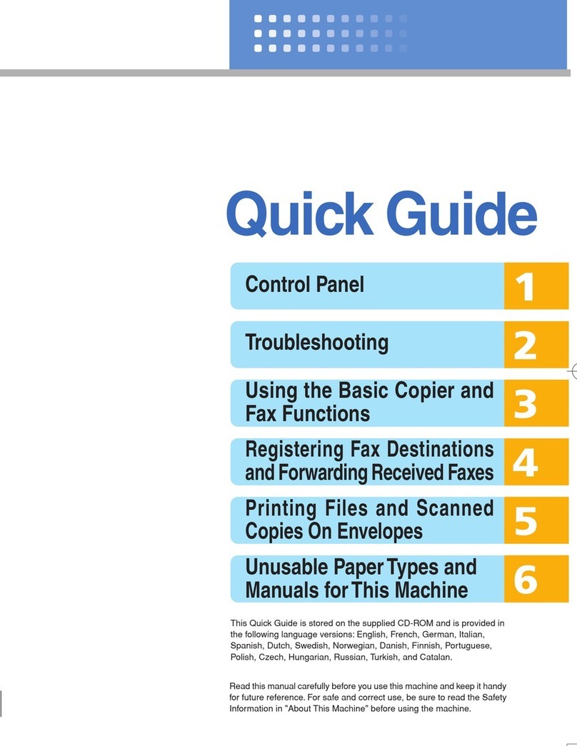 Ricoh MPC 1800 User manual