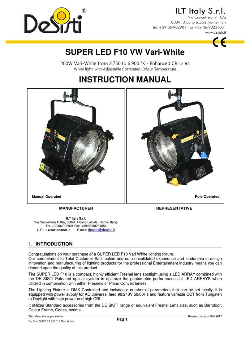 Desisti SUPER LED F10 VW Vari-White instruction manual