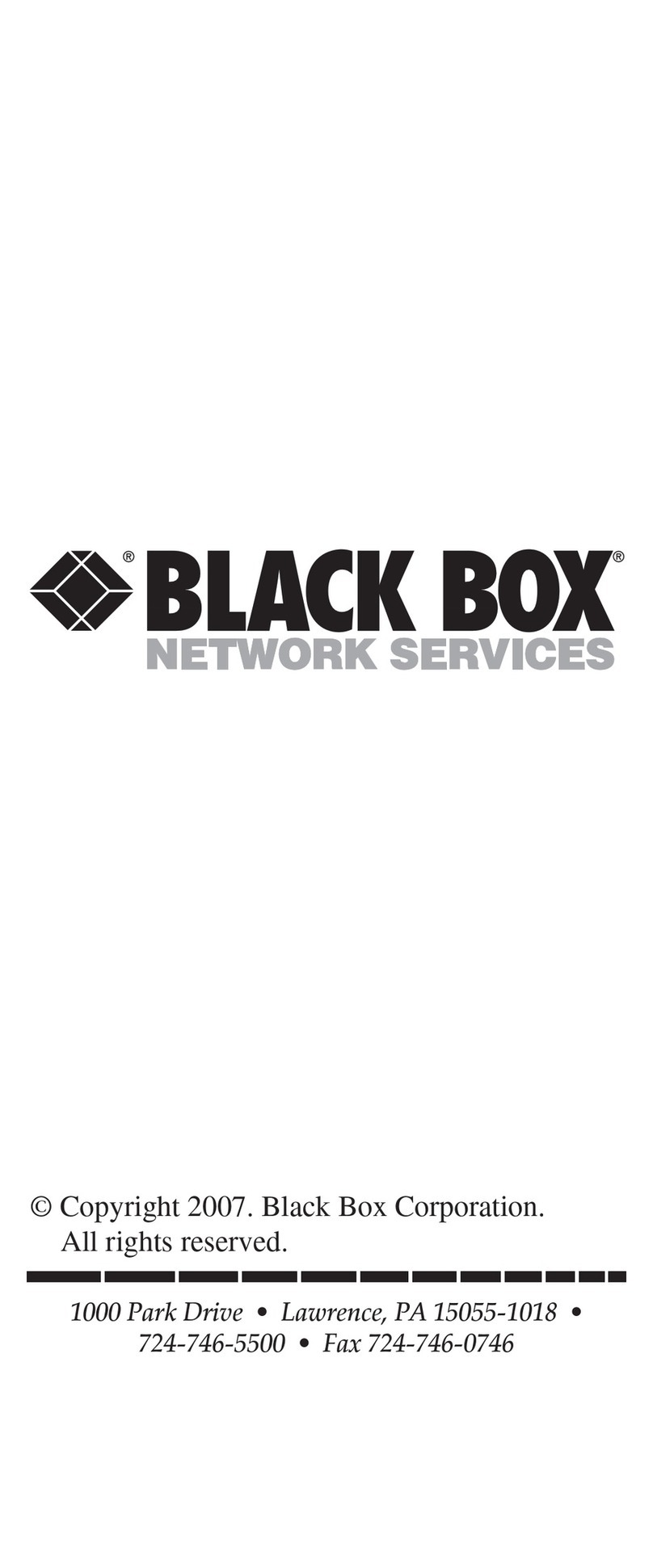 Black Box IC149A-R4 User manual Black Box IC149A-R4 User manual