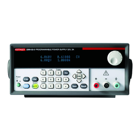 Keithley Series 2200 Reference manual