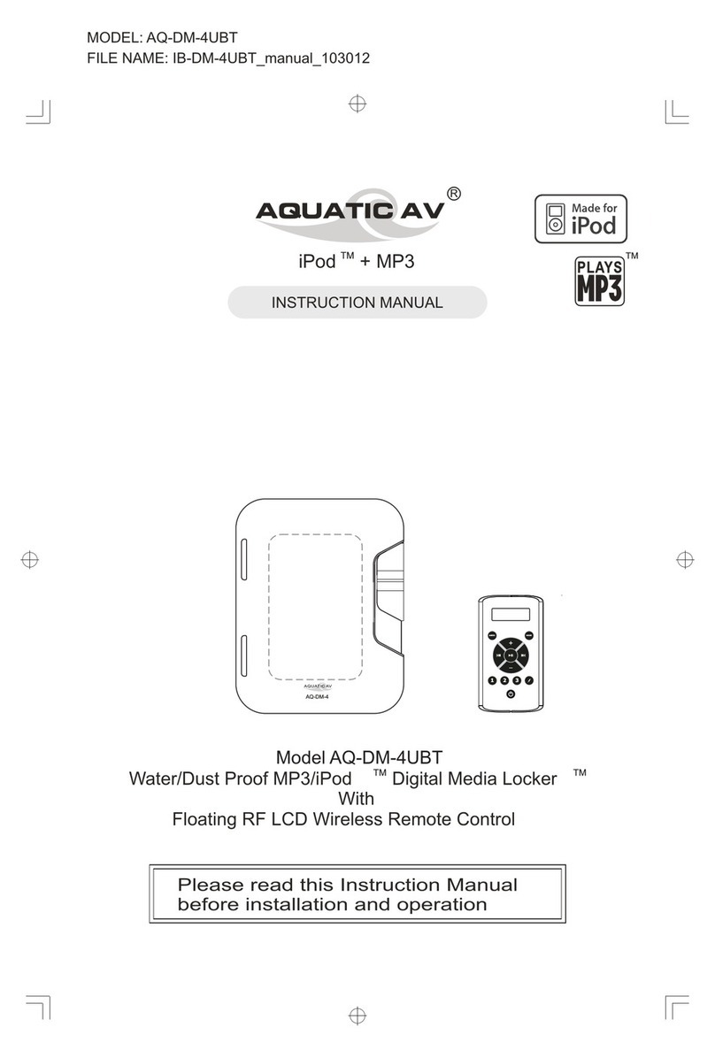 Aquatic AQ-DM-4UBT instruction manual