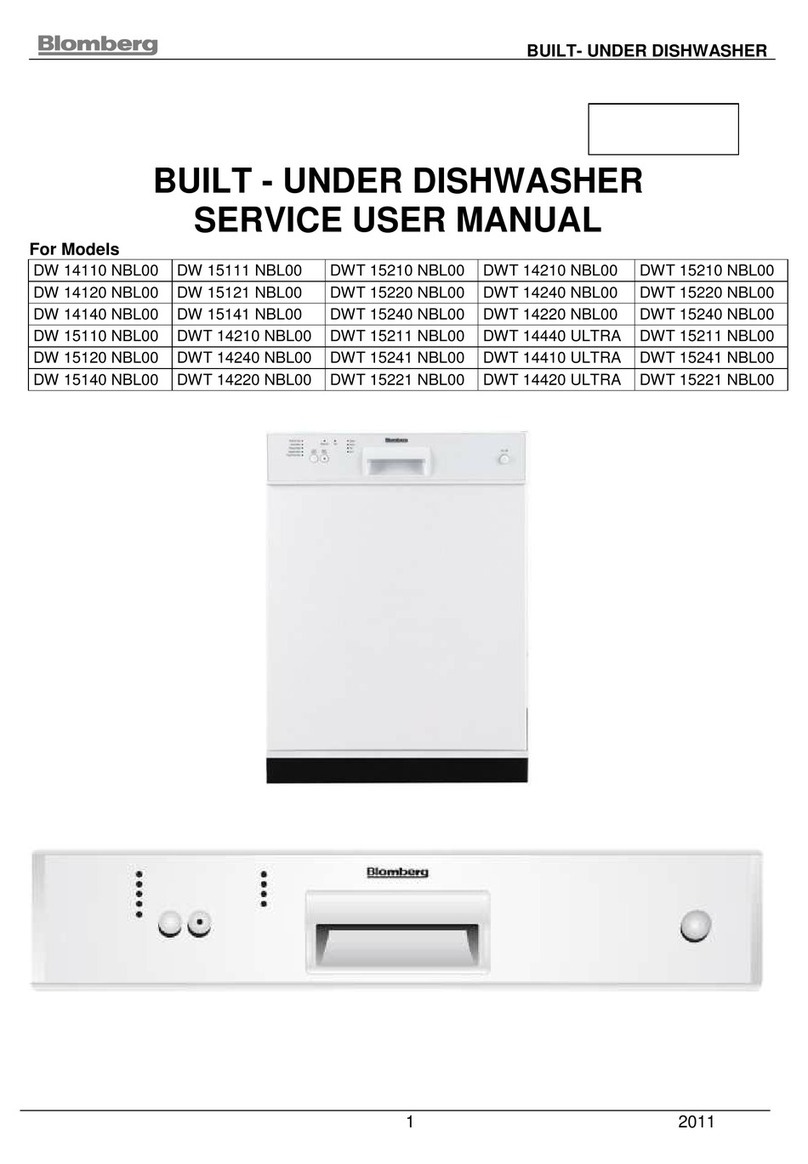Blomberg DW 14110 NBL00 Service manual