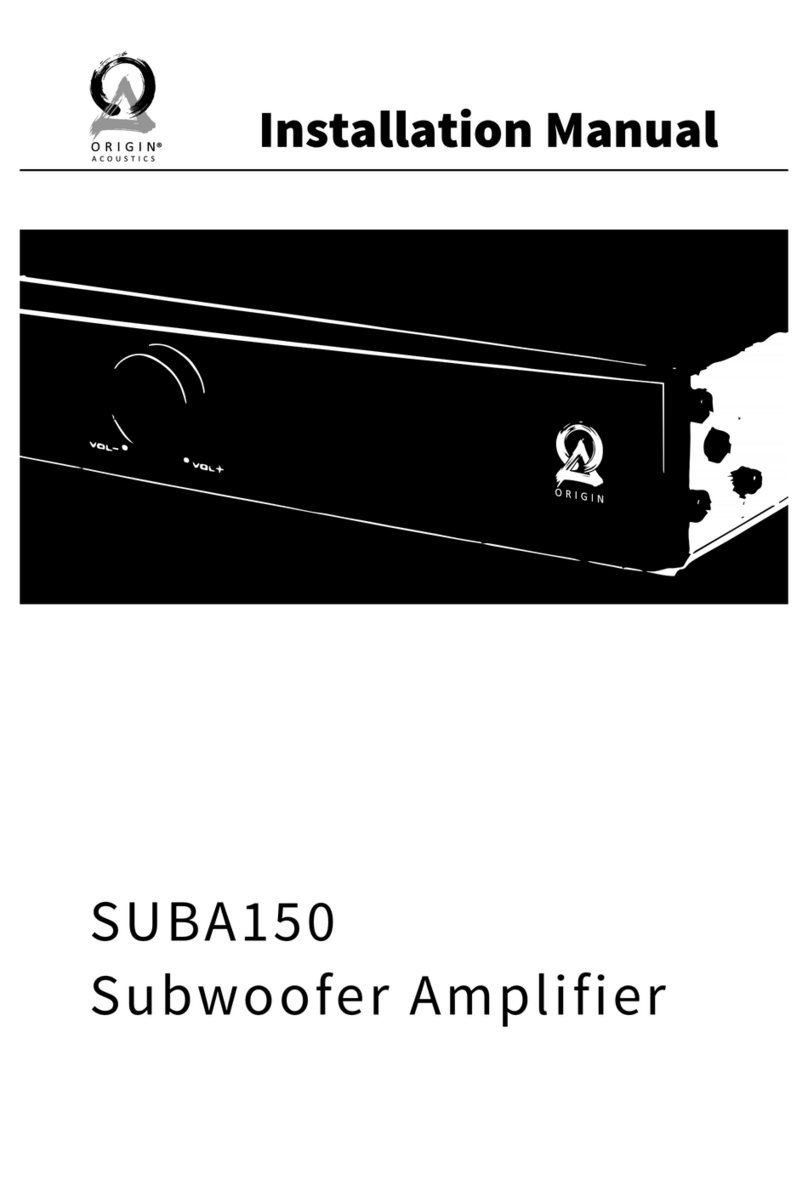 Origin Acoustics SUBA150 User manual