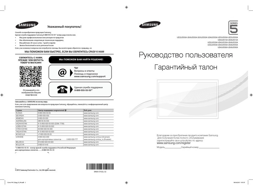 Samsung UE32J5500A User manual