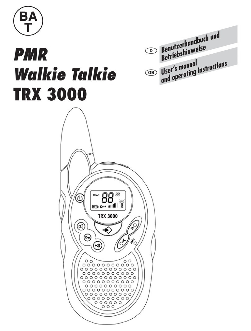 PMR TRX 3000 User's manual and operating instructions