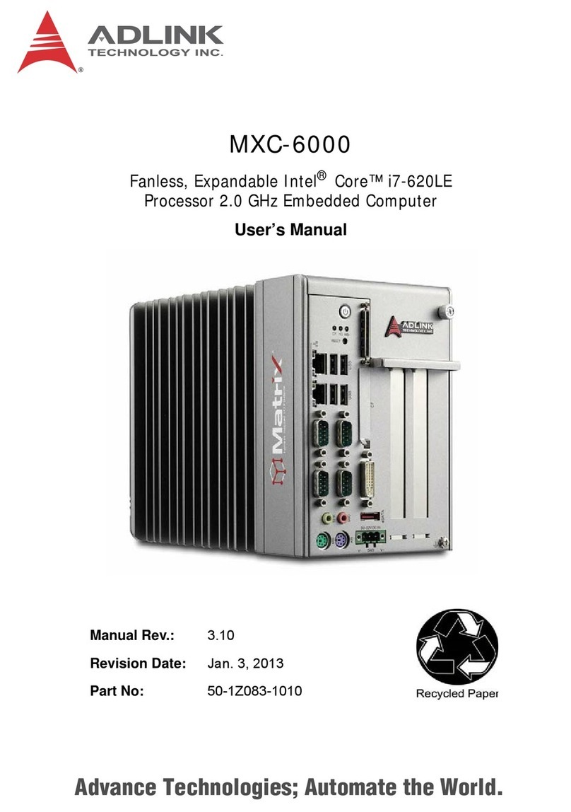 ADLINK Technology MXC-6000 User manual