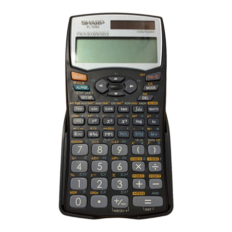 Sharp EL-5060 Operation guide
