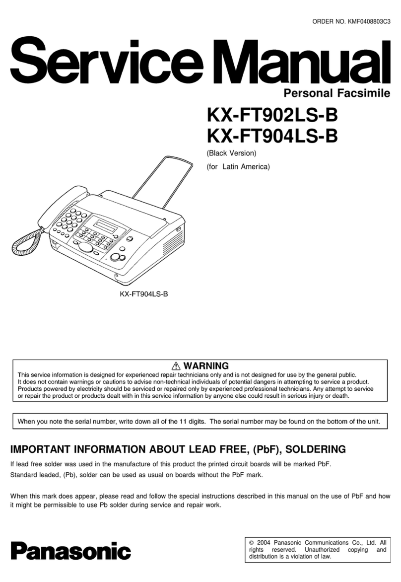 Panasonic KX-FT902LS-B User manual