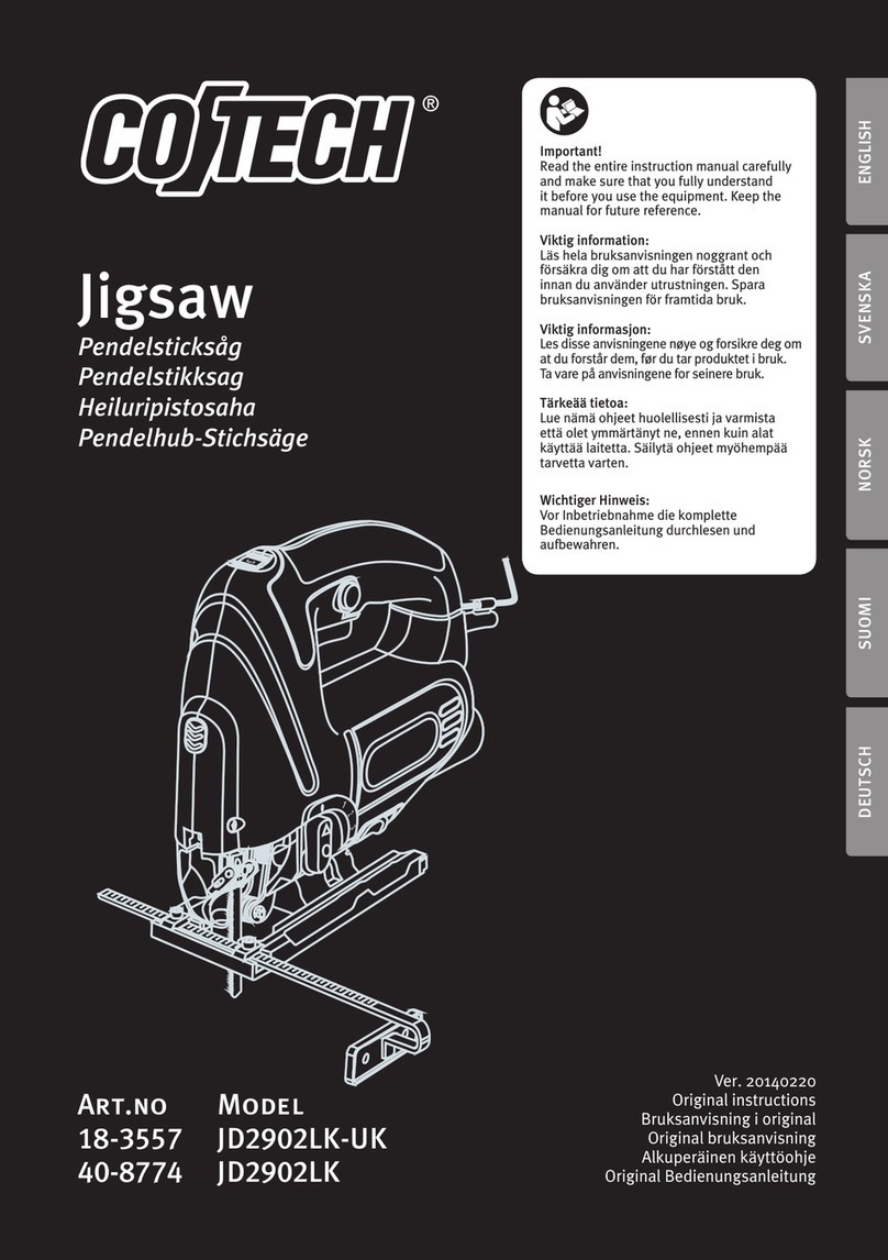 CO/Tech JD2902LK-UK User manual