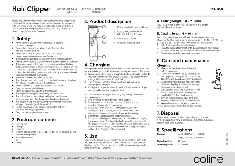 Coline G-8302 quick guide