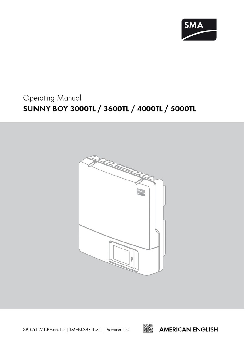 SMA SUNNY BOY 3600TL operating manual
