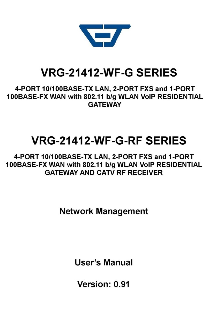 Connection Technology Systems VRG-21412-WF-G SERIES user manual