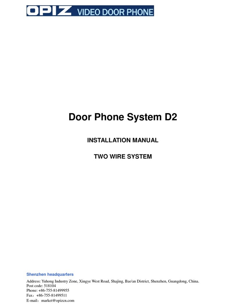 Opiz D2 installation manual