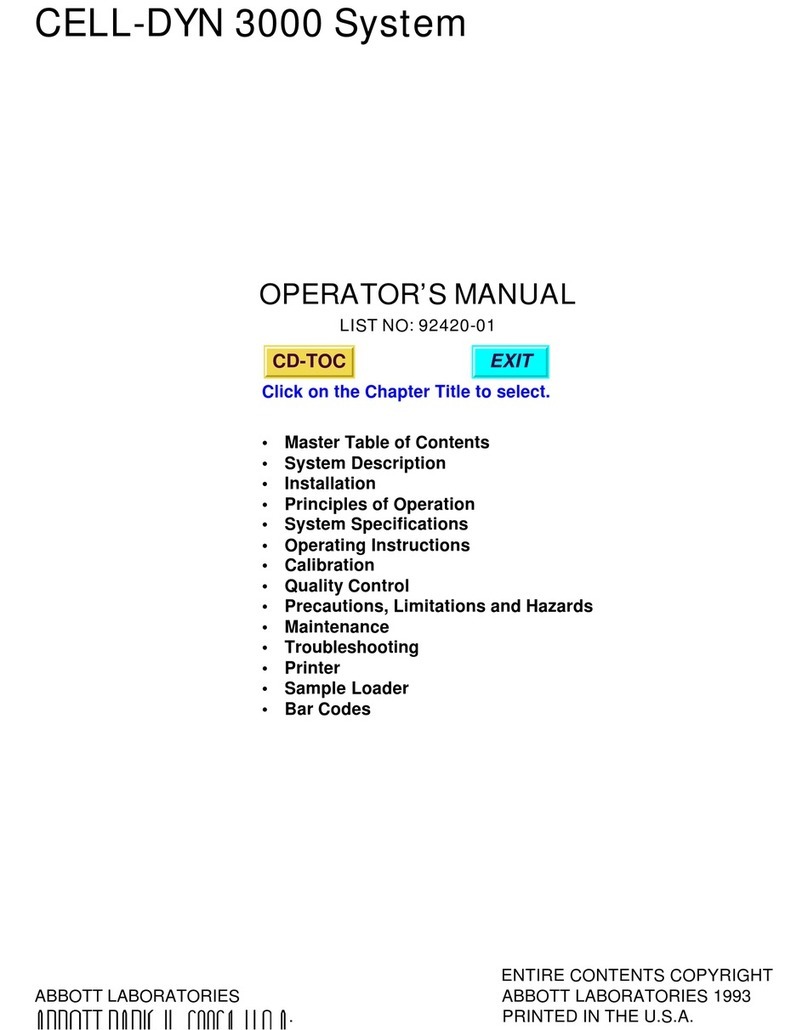 Abbott CELL-DYN 3000 User manual