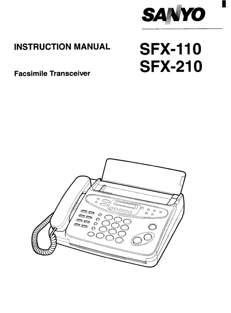 Sanyo SFX-110 User manual