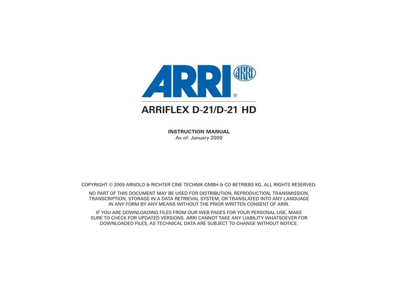 ARRI ARRIFLEX D-21 instruction manual