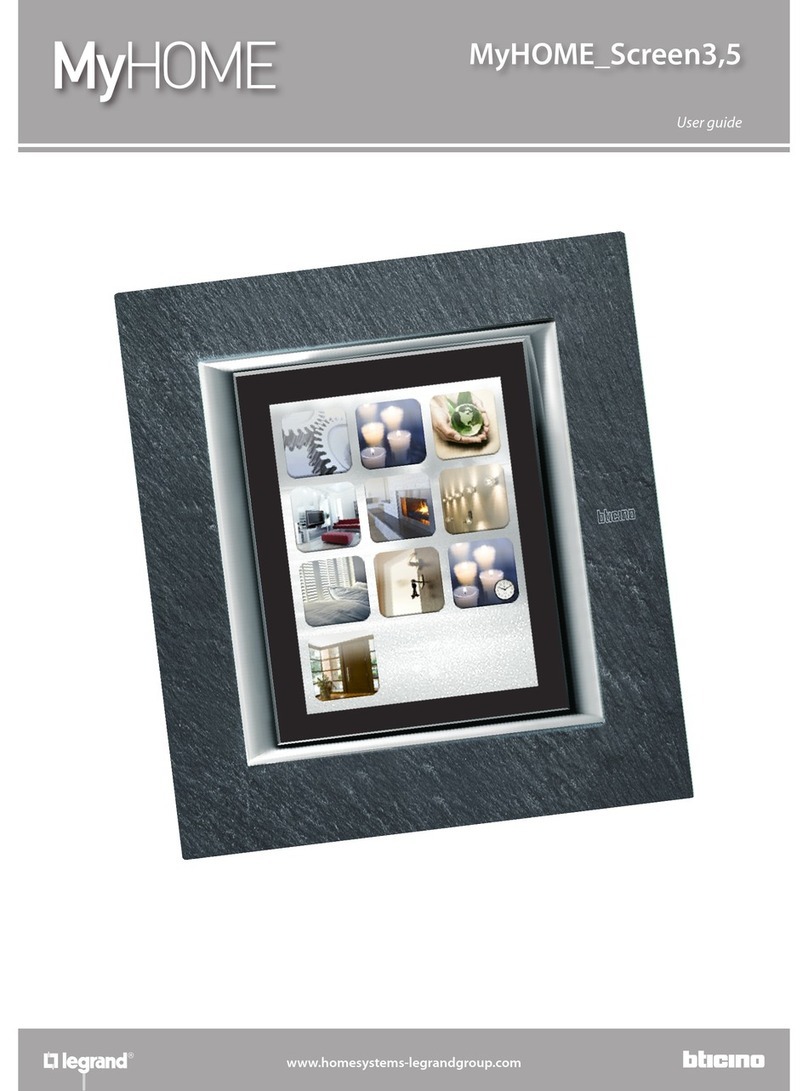 Bticino MYHOME SCREEN3,5 user guide