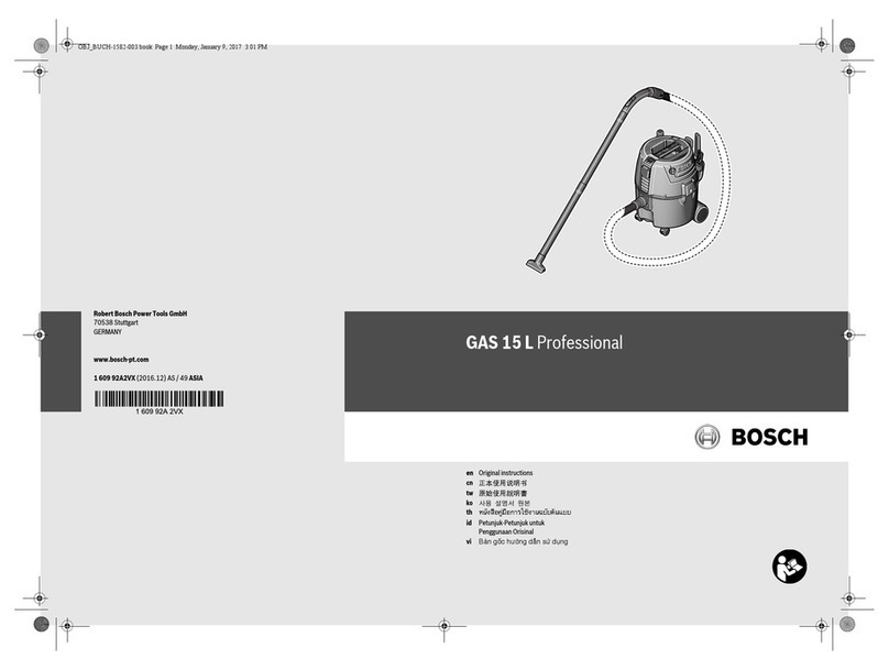 Bosch GAS 15 L Professional Original instructions