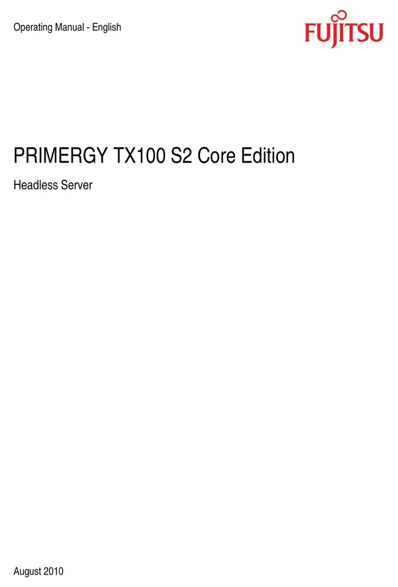 Fujitsu PRIMERGY TX100 S2 User manual