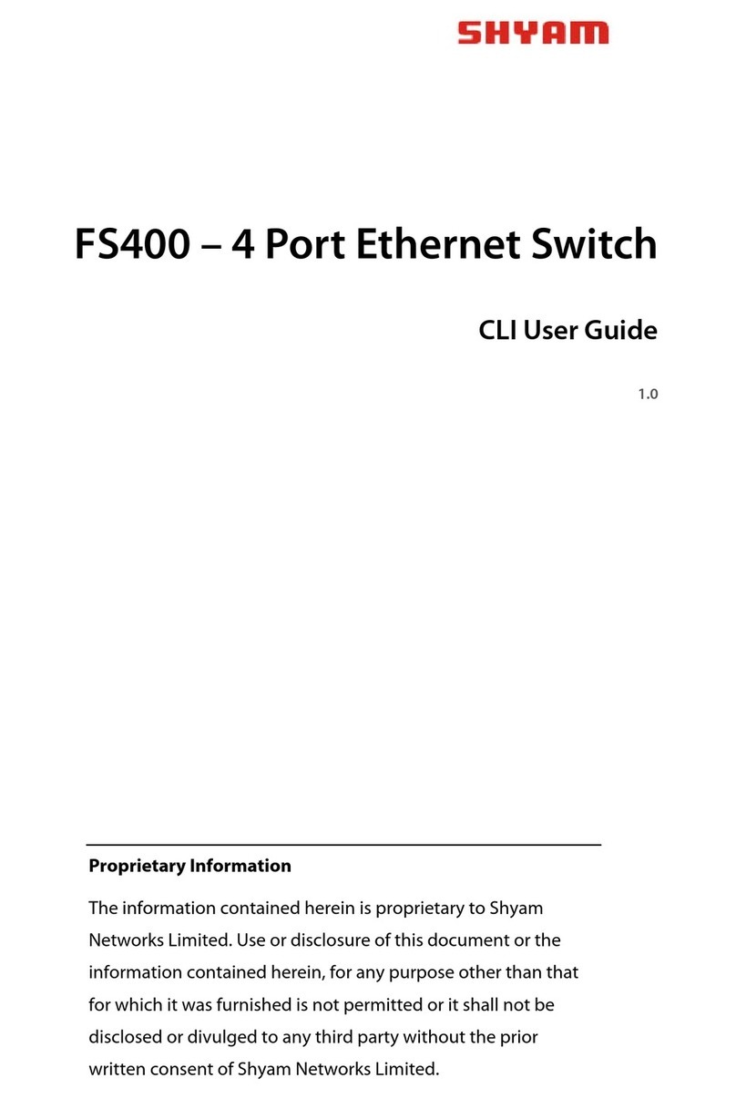 Shyam FS400 Cli user's guide