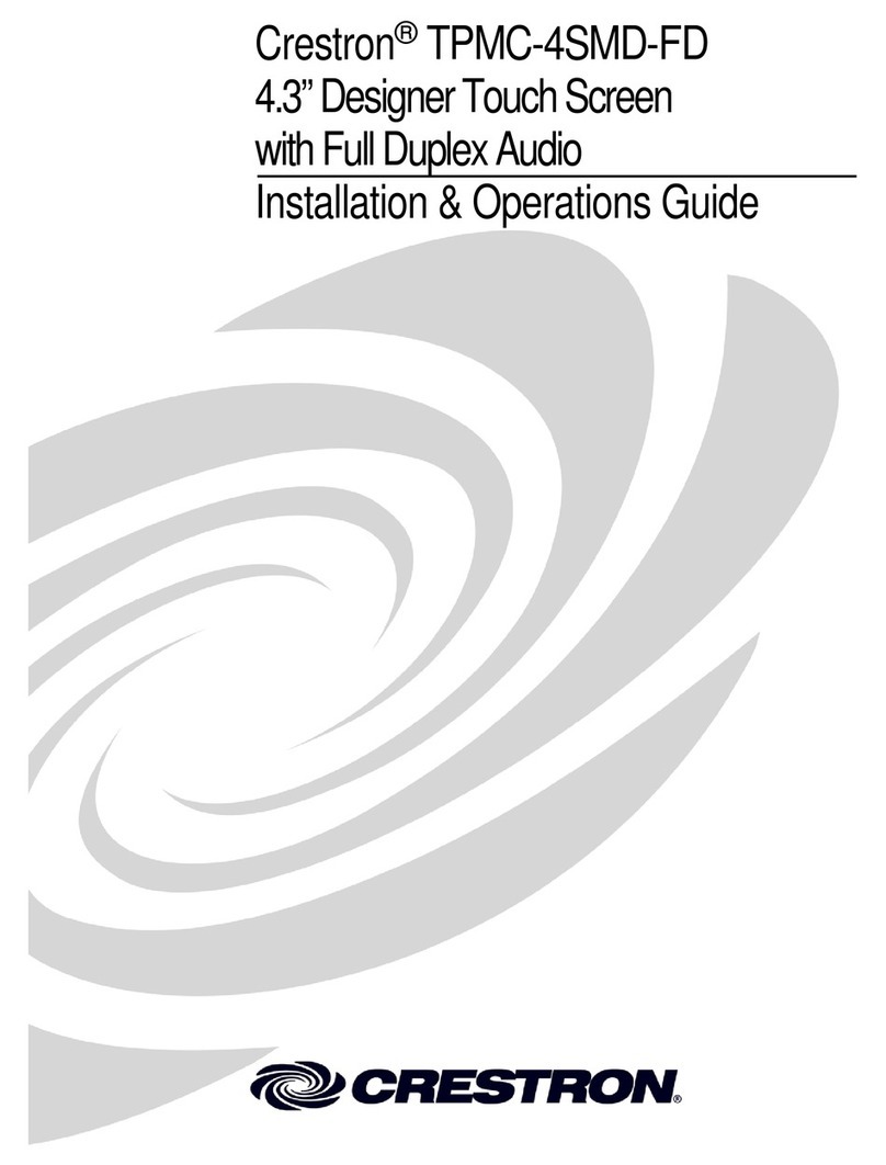 Crestron TPMC-4SMD-FD Original operating instructions
