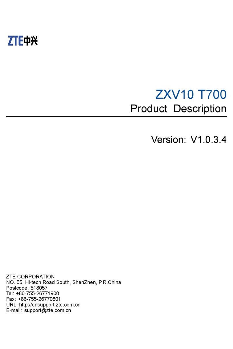 Zte ZXV10 T700 Product description
