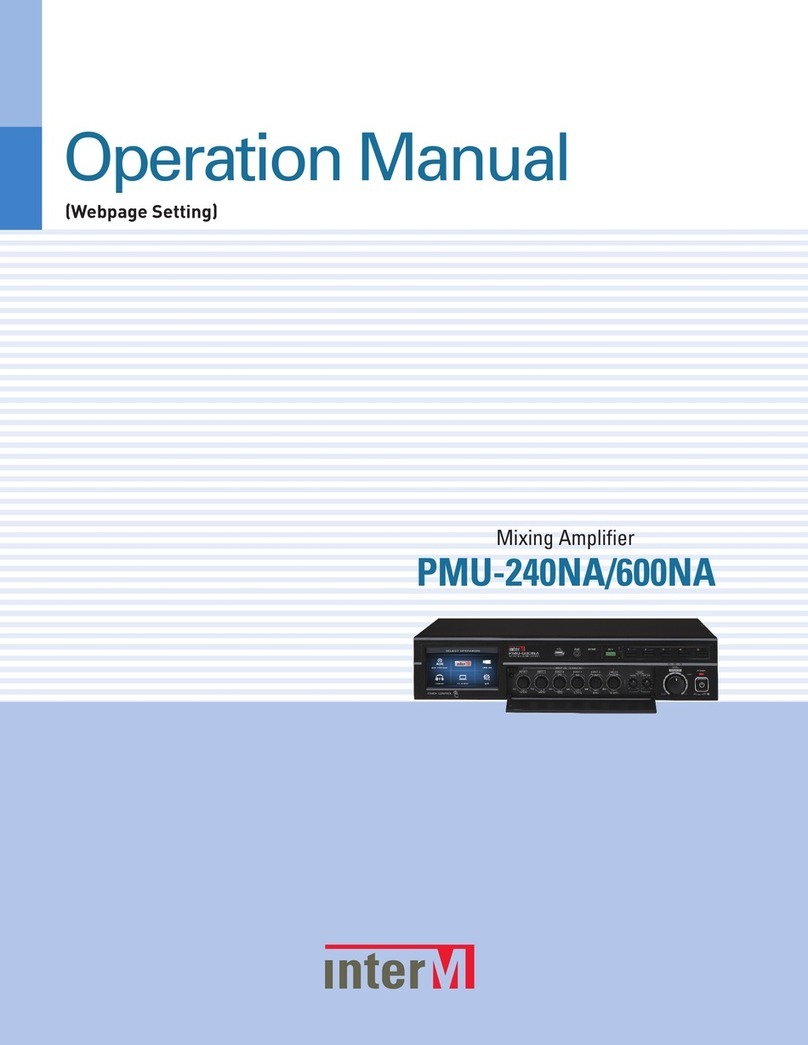 Inter-m PMU-240NA User manual Inter-m PMU-240NA User manual