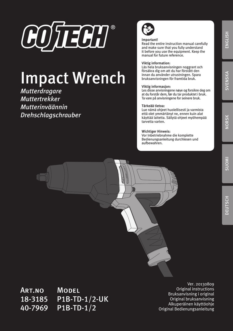CO/Tech P1B-TD-1/2 instruction manual