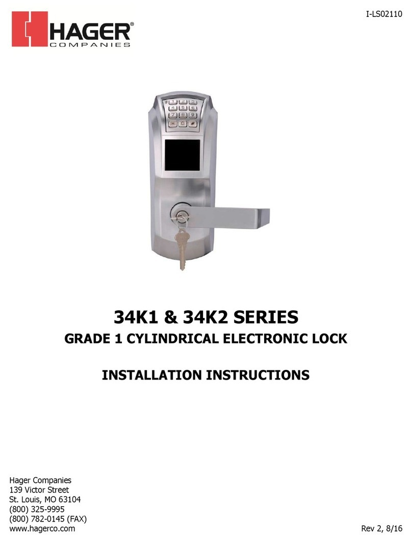hager 34K1 series installation instructions