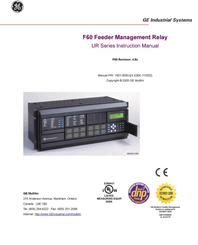 GE F60 instruction manual