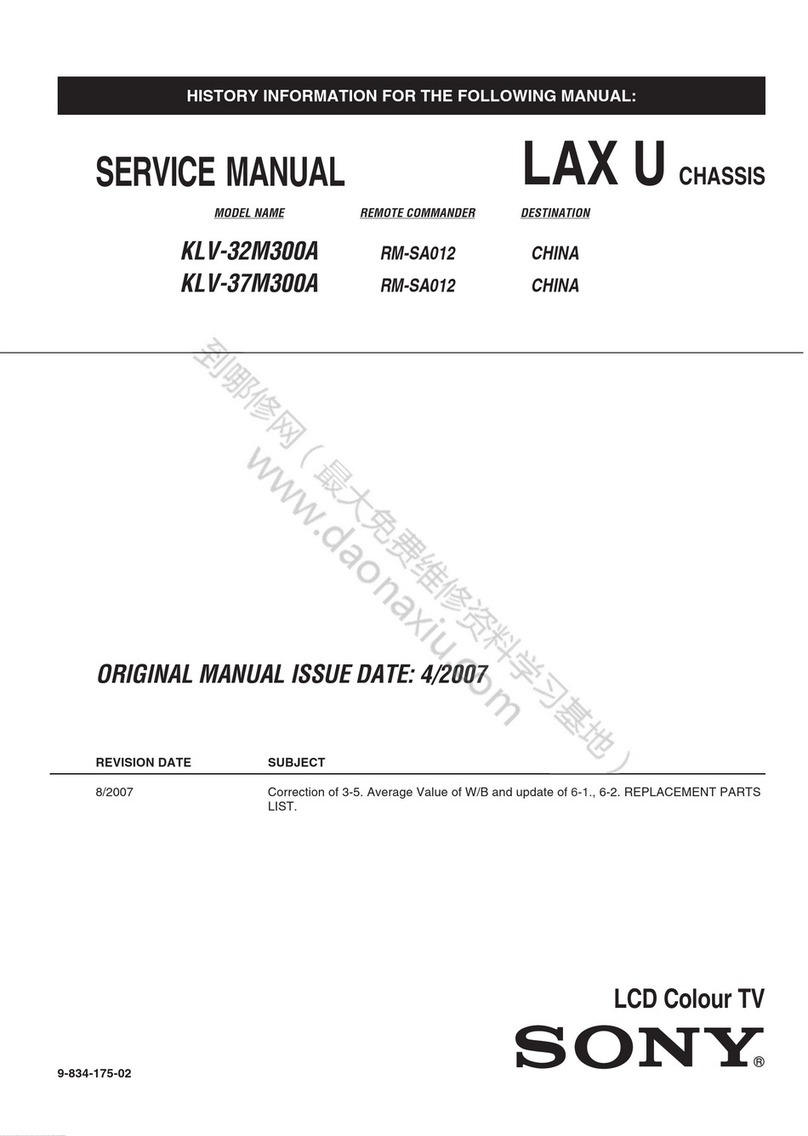 Sony KLV-32M300A Service manual