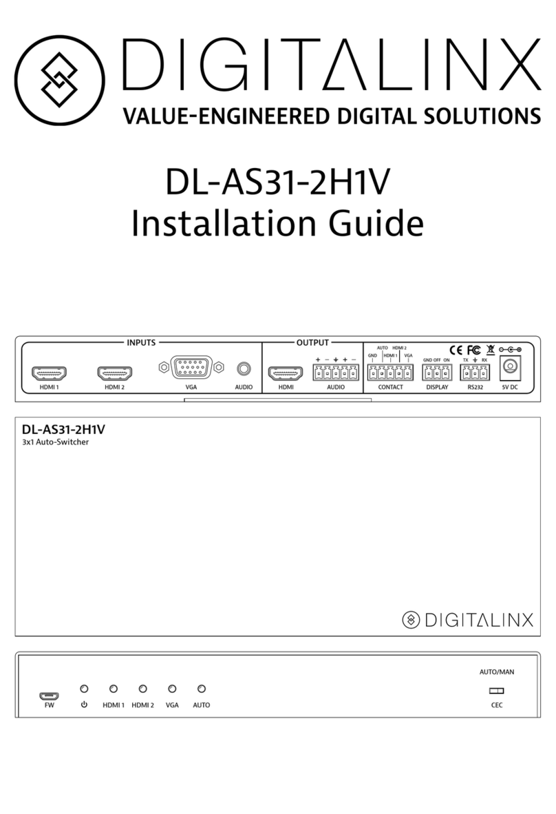 DigitaLinx DL-AS31-2H1V installation guide