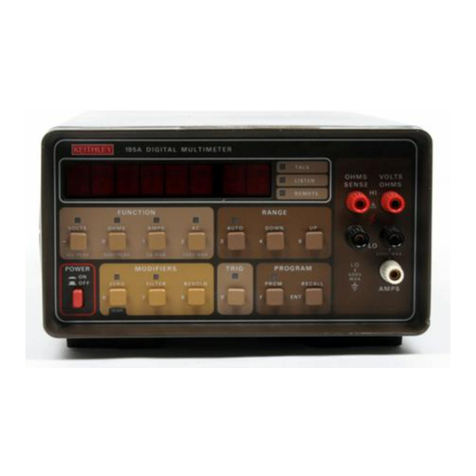 Keithley 195A User manual