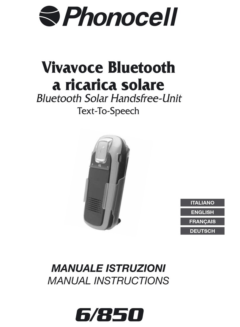 Phonocell 6/850 Manual instructions Phonocell 6/850 Manual instructions