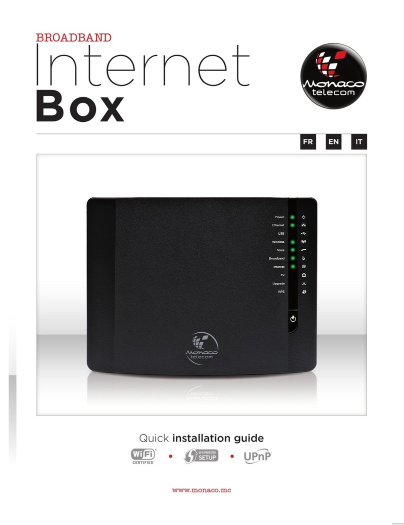 Monaco Internet Box Quick installation guide