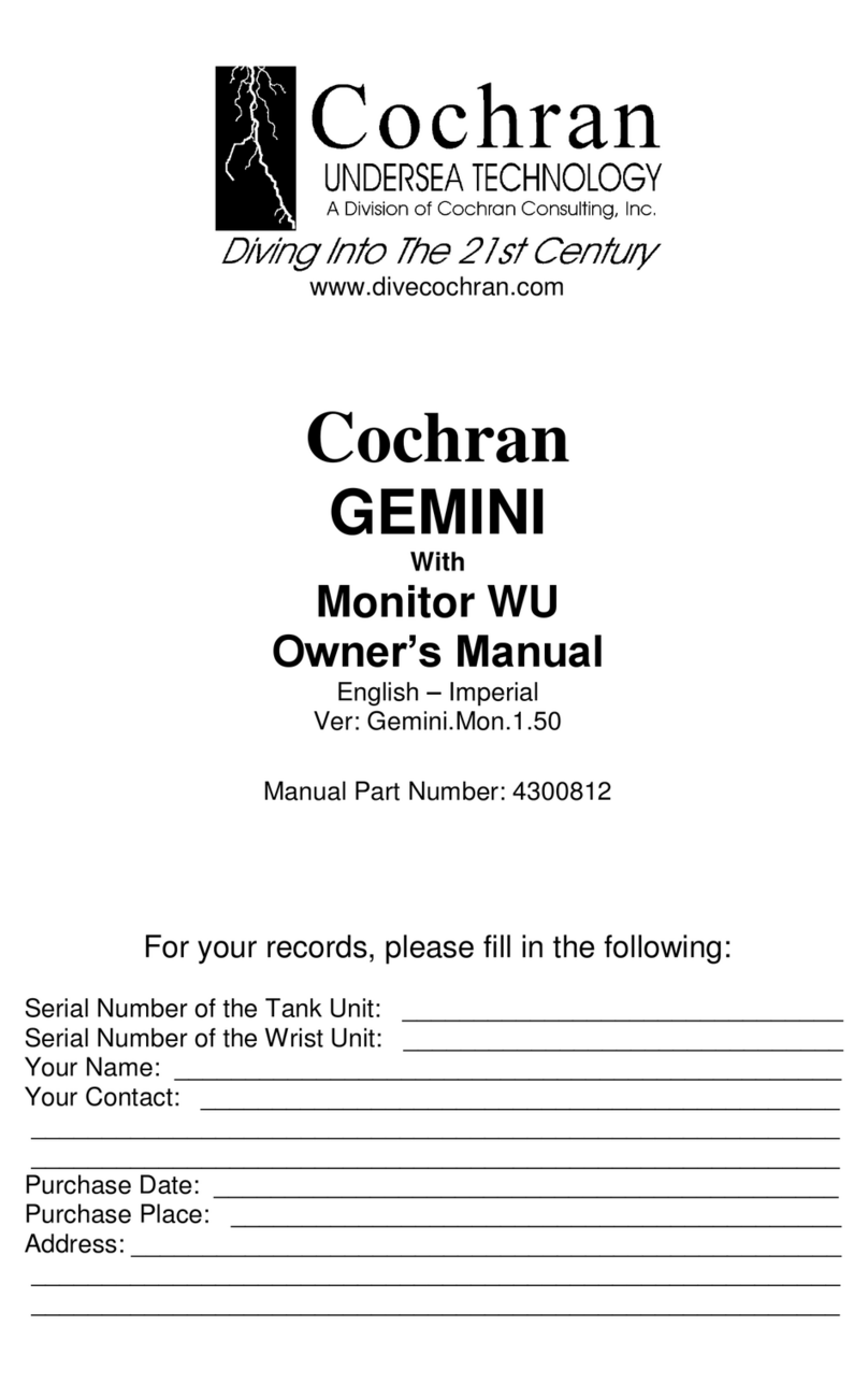 Cochran GEMINI owner's manual