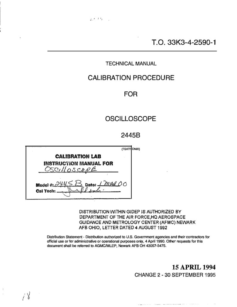 Tektronix 2445B User manual