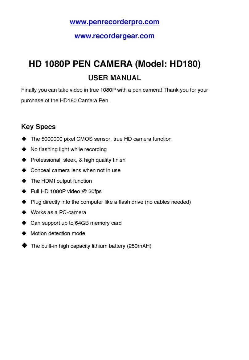 PenRecorderPro HD180 User manual